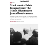 Het Parool: Mark van den Brink photographed ‘The Minox Files’ with a James Bond camera